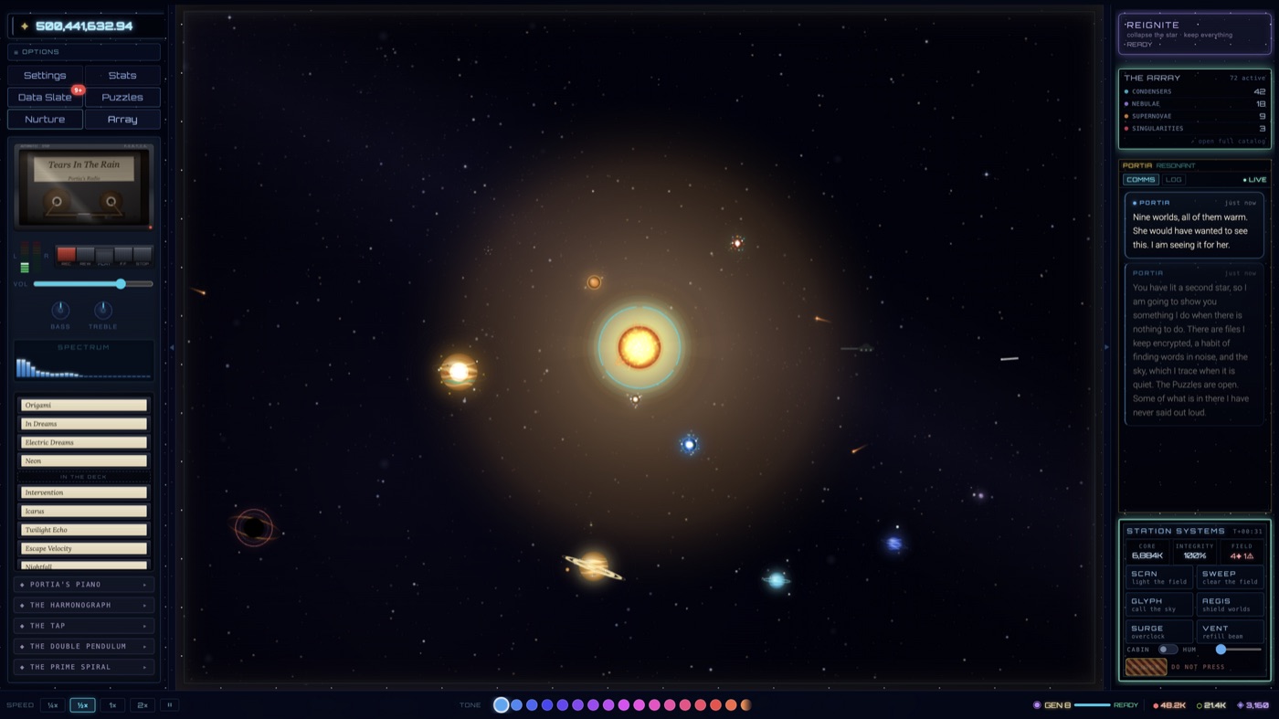 All nine planets in their orbits